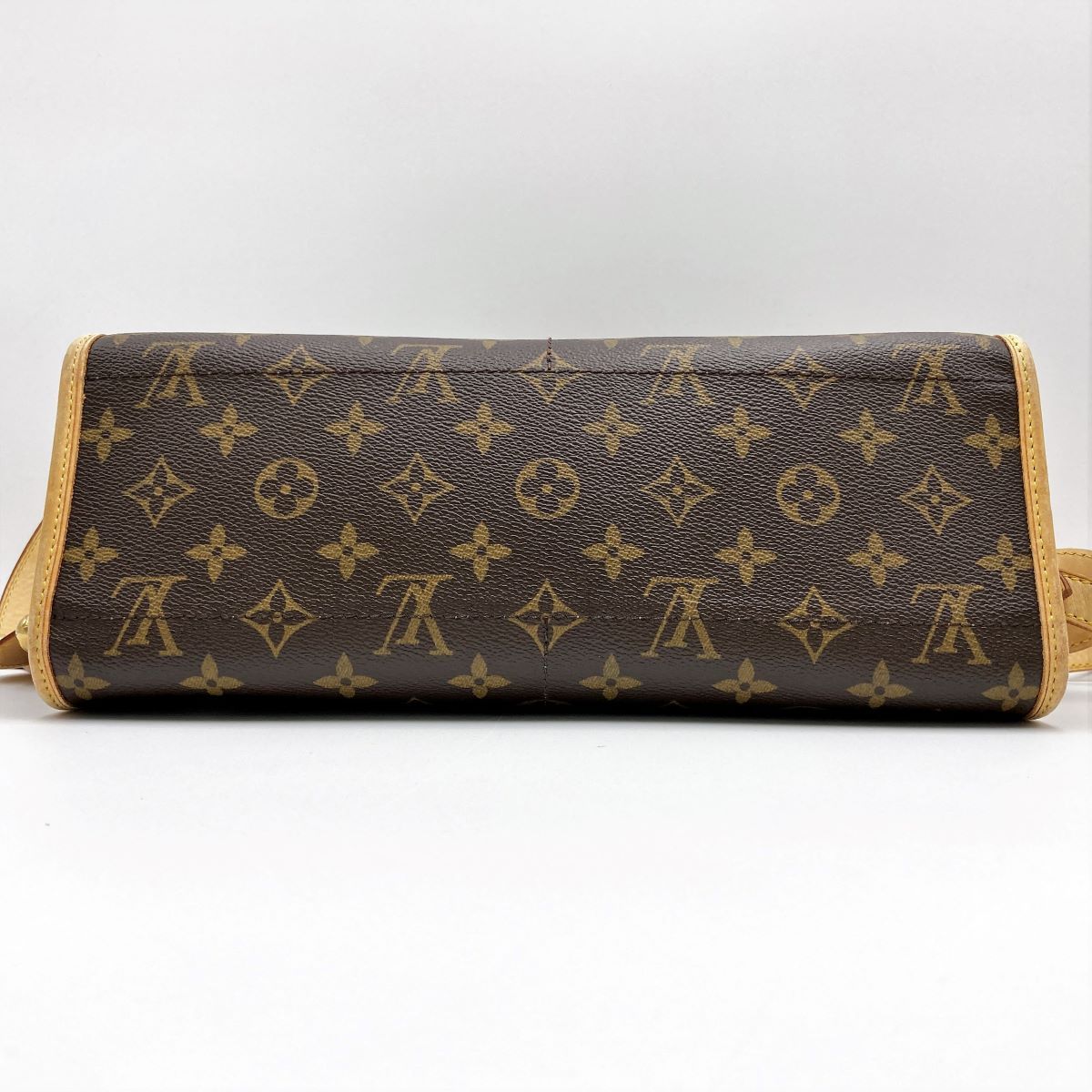 LOUIS VUITTON ルイ・ヴィトン ポパンクール・ロン モノグラム ショルダーバッグ ブラウン PVC レディース メンズ M40008 USED 中古