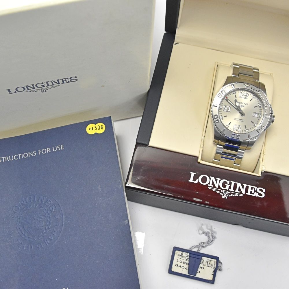 ロンジン LONGINES L3.664.4 ハイドロコンクエスト デイト 自動巻き