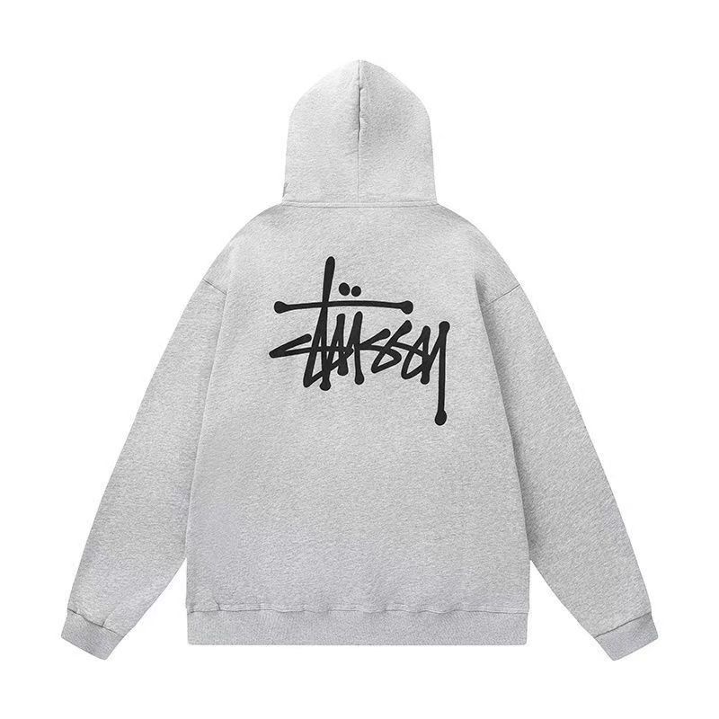新品未使用】stussy スウェット100% コットンフード付きコート