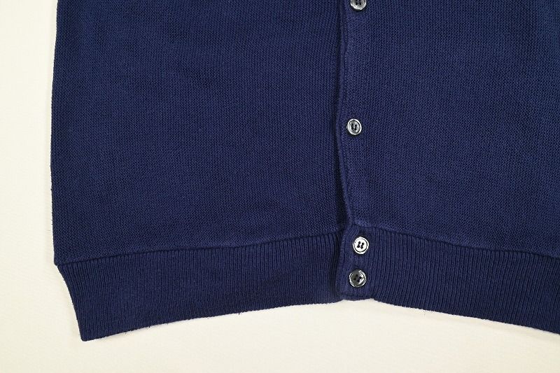 90s usa製 ランズエンド コットンカーディガン ネイビー 90s LANDS