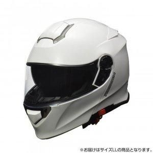 5営業日で発送 リード工業 LEAD バイク用 インナーシールド付き システムヘルメット REISEN レイゼン ホワイト LLサイズ 61-62cm未満
