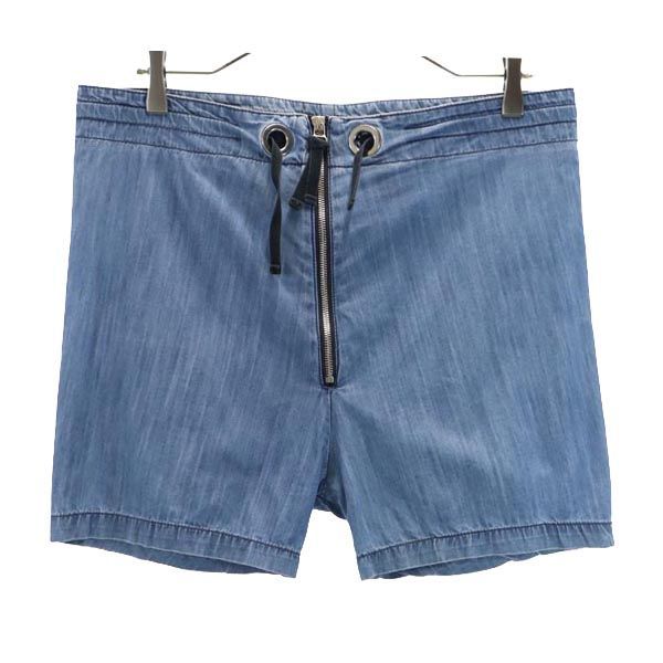 マルニ イタリア製 シャンブレー デニムショートパンツ w24 青 MARNI