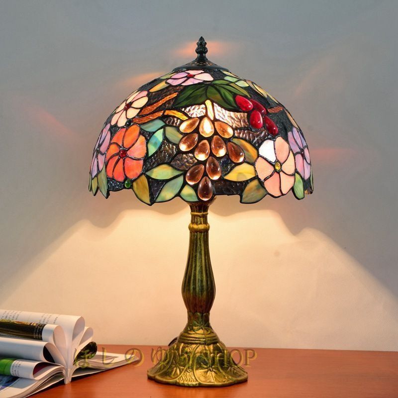 芸術品LEDテーブルランプ ステンドグラス