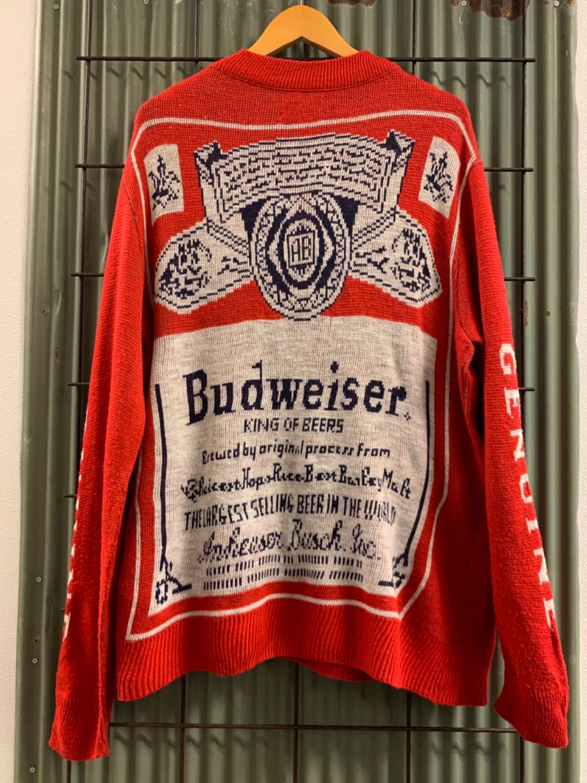 Vintage Budweiser バドワイザー ニット セーター - メルカリ