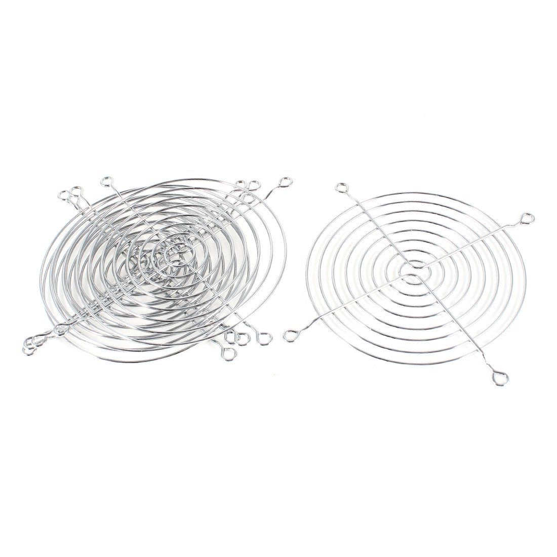 新品 uxcell ファンフィンガーガード 120mm 12cm PC ケースファン用 グリルプロテクター メタル製 5個