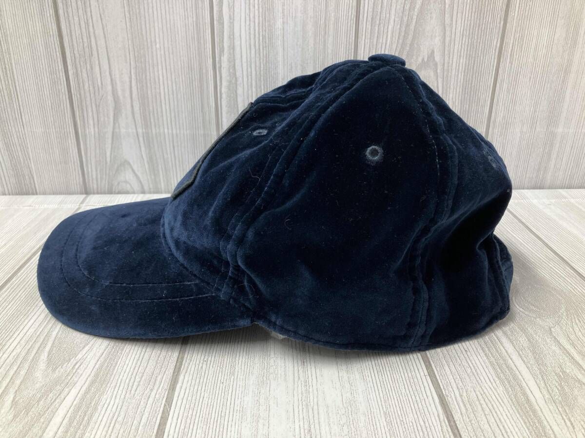 MONCLER モンクレール ベロア キャップ ネイビー