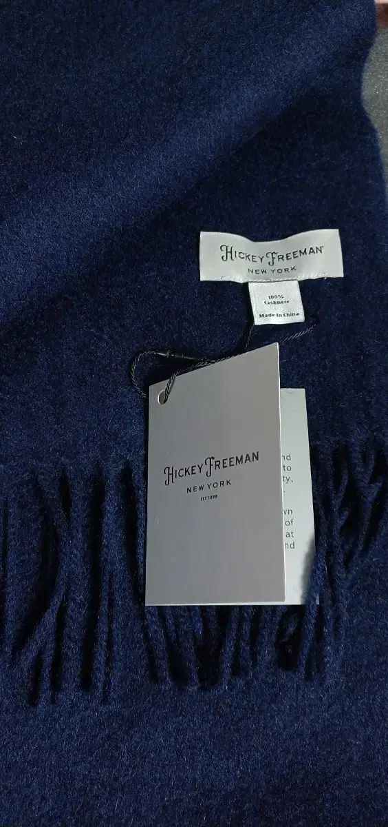 マフラー ネイビー