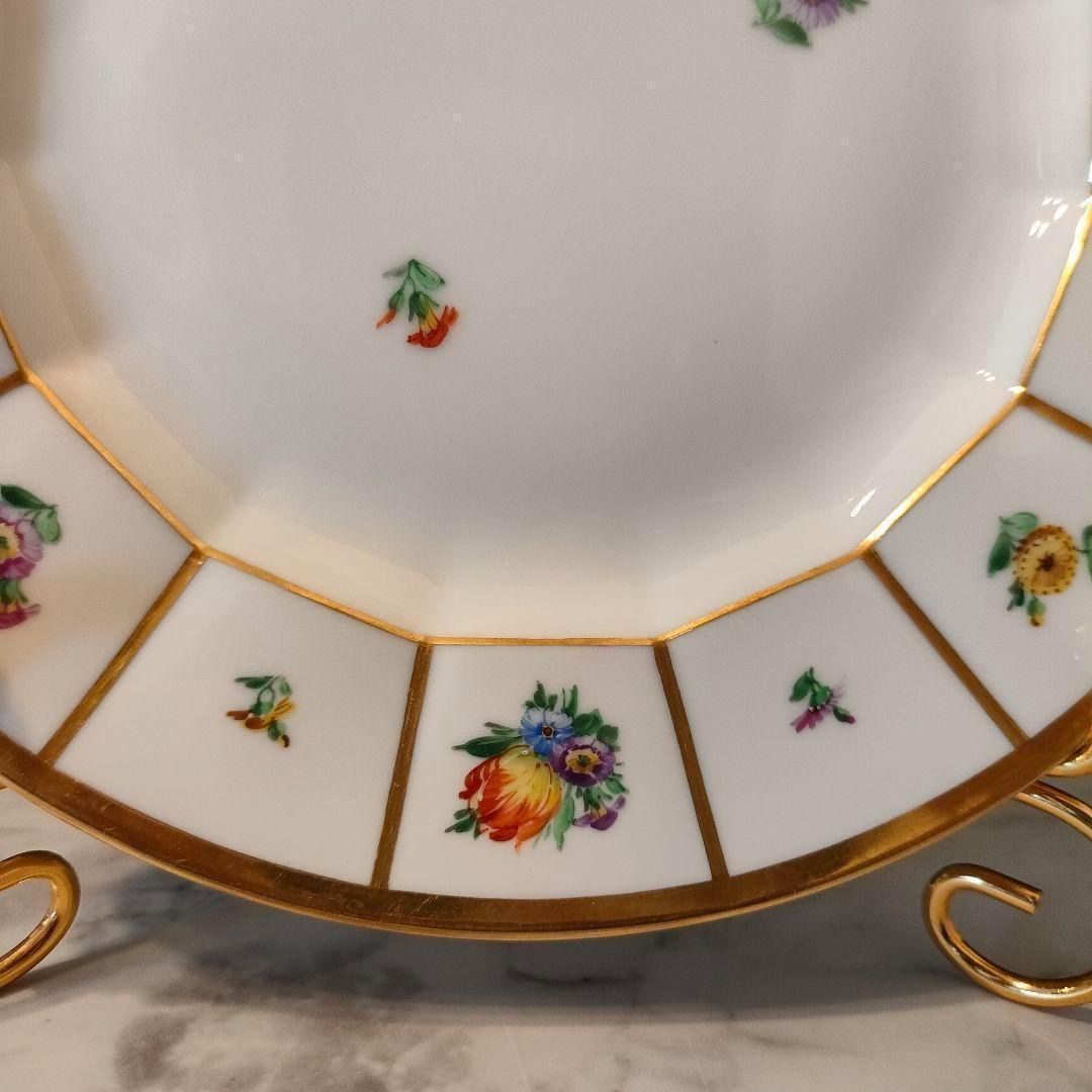 高級ライン 20㎝☆ロイヤルコペンハーゲン ヘンリエッテ 美品 金彩