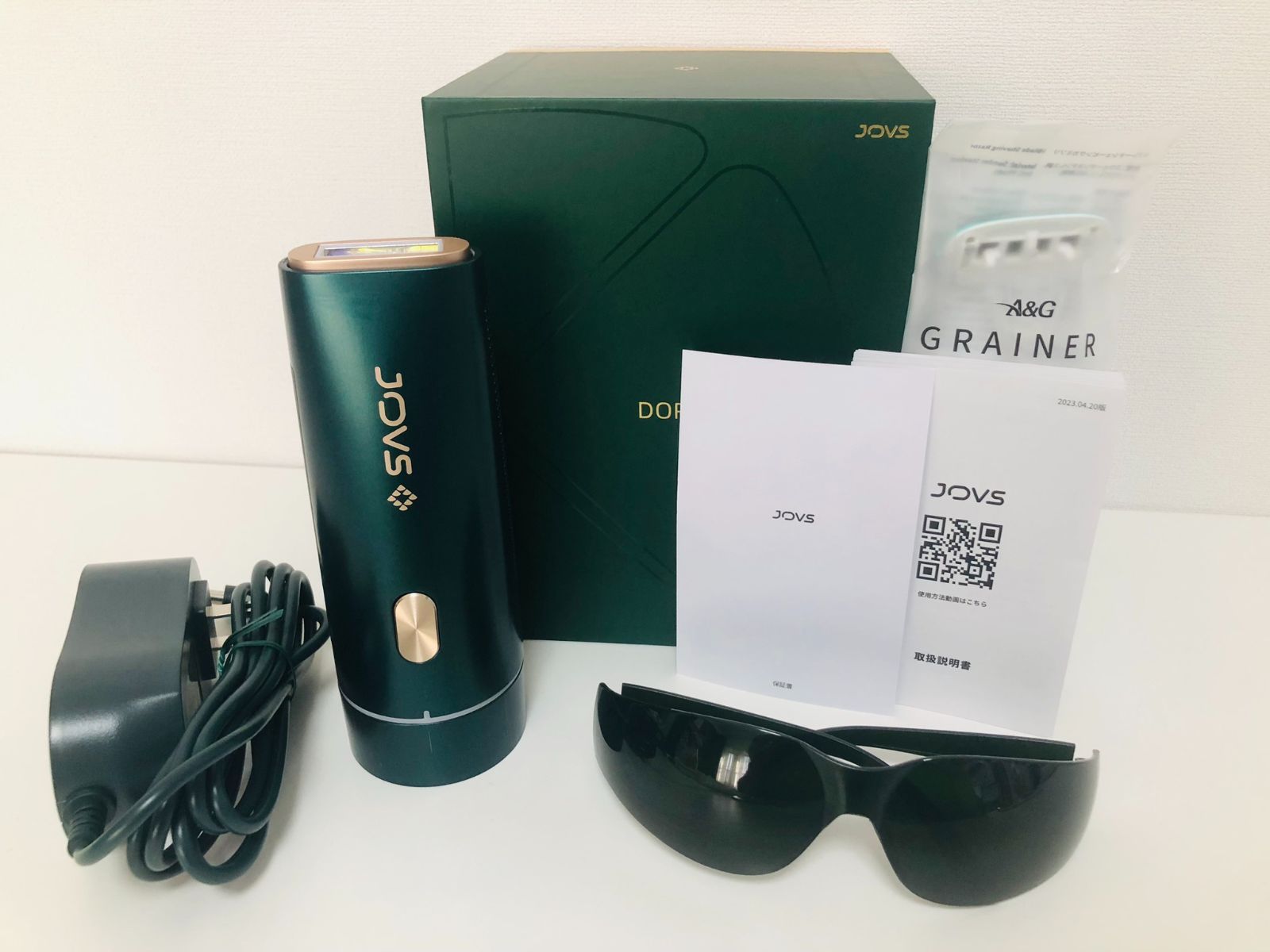 美品！ JOVS ジョブズ DORA ドラ A943 箱なし 脱毛器 光脱毛 DORA-A943 ジョブズ JOVS Dora 光美容器 光脱毛器 フラッシュ式