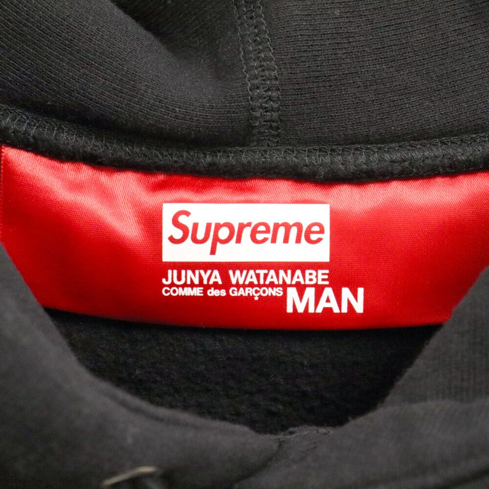 SUPREME (シュプリーム) 21AW×JUNYA WATANABE COMME des GARCONS MAN Hooded  Sweatshirt ジュンヤワタナベ コムデギャルソンマン ロゴプリント スウェット プルオーバーパーカー