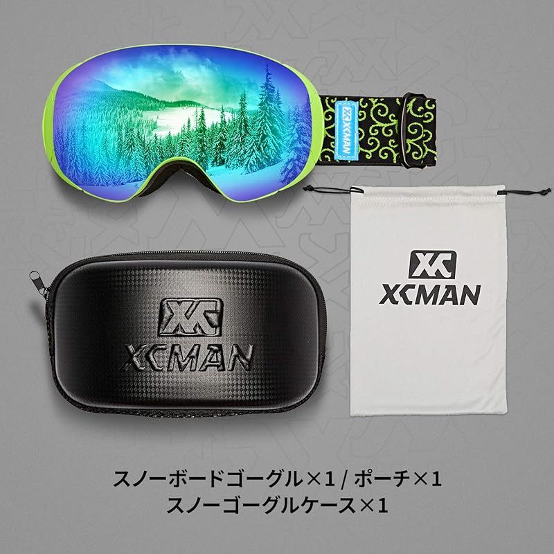 XCMAN OTG スキースノーボードスノーゴーグルマグネットPRO