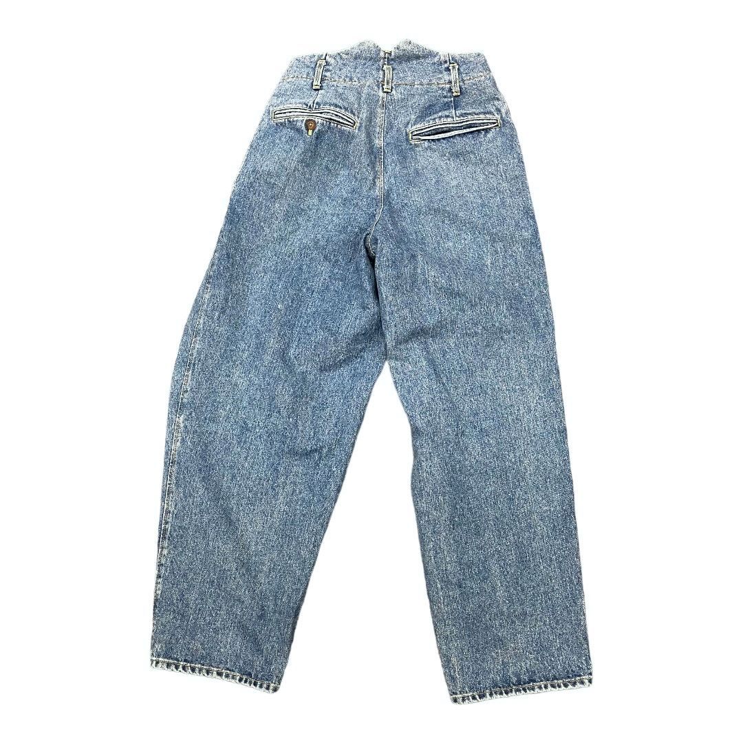 KHOKI コッキ Wrap denim trousers インディゴ 2-