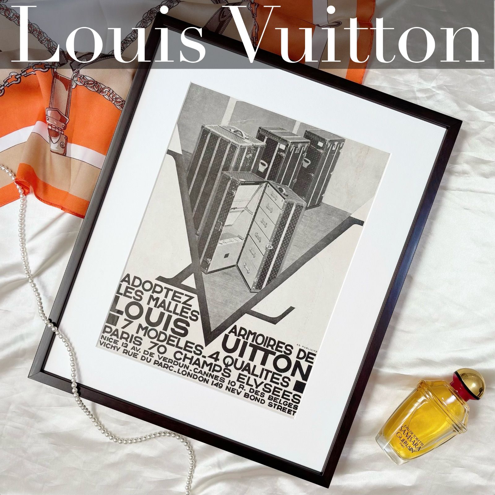 1930 広告＞Louis Vuitton ルイヴィトン ポスター ヴィンテージ