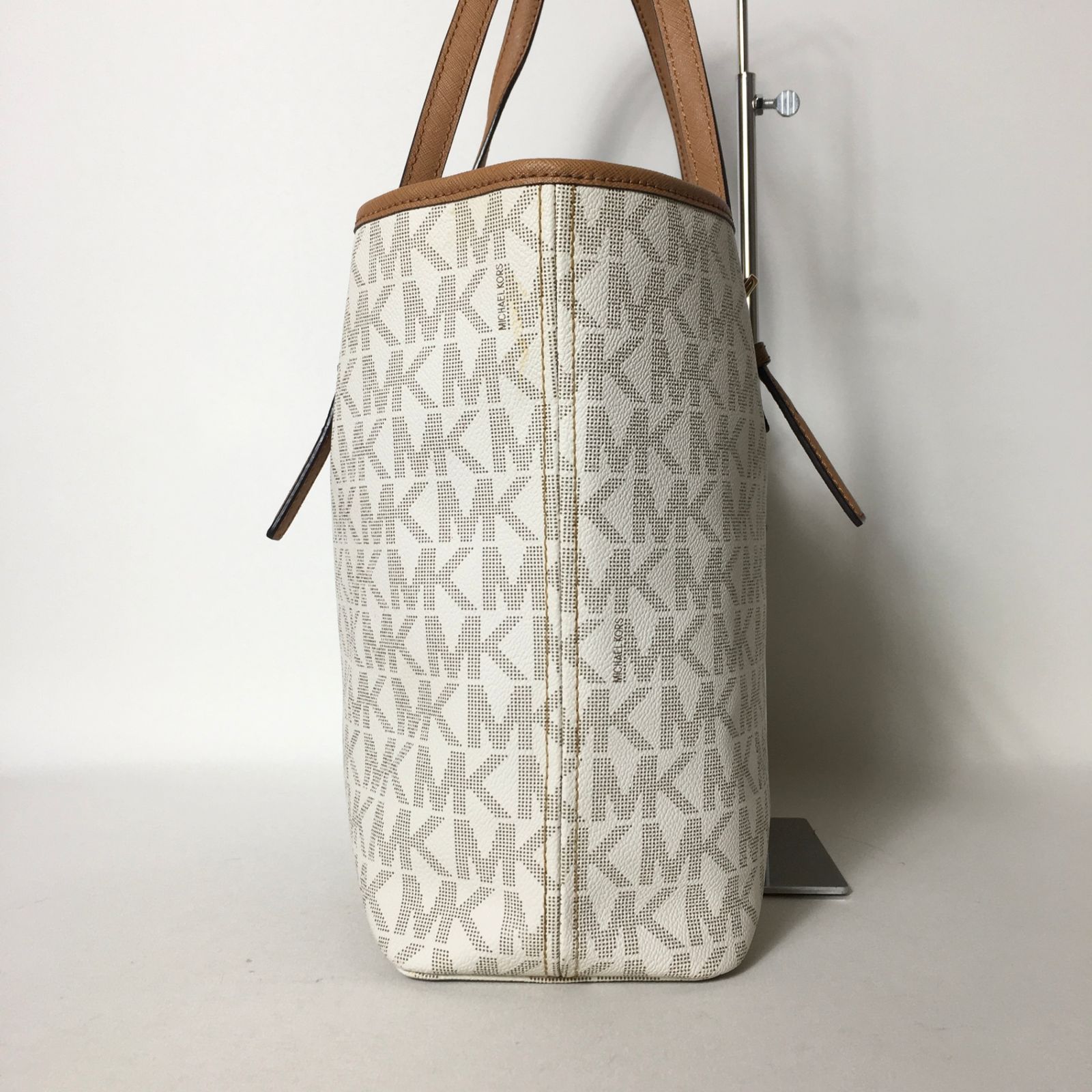 マイケルコース トートバッグ　画像確認用 2508-22｜美品｜マイケルコース トートバッグ ブラウン ロゴ総柄
