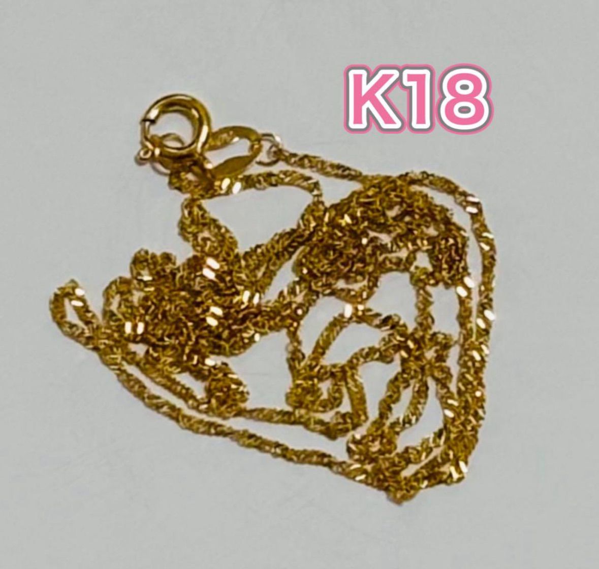 k18ゴールドツイストチェーンネックレスAU750 TIFFANY&Co.（ティファニー） ツイスト チェーン ネックレス コンビ