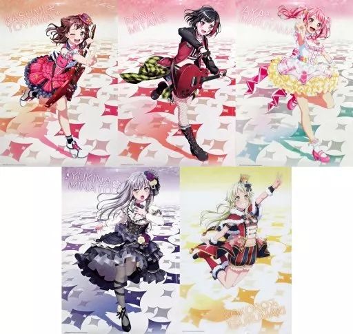 中古】ポスター A2クリアポスター 全5種セット 「BanG Dream