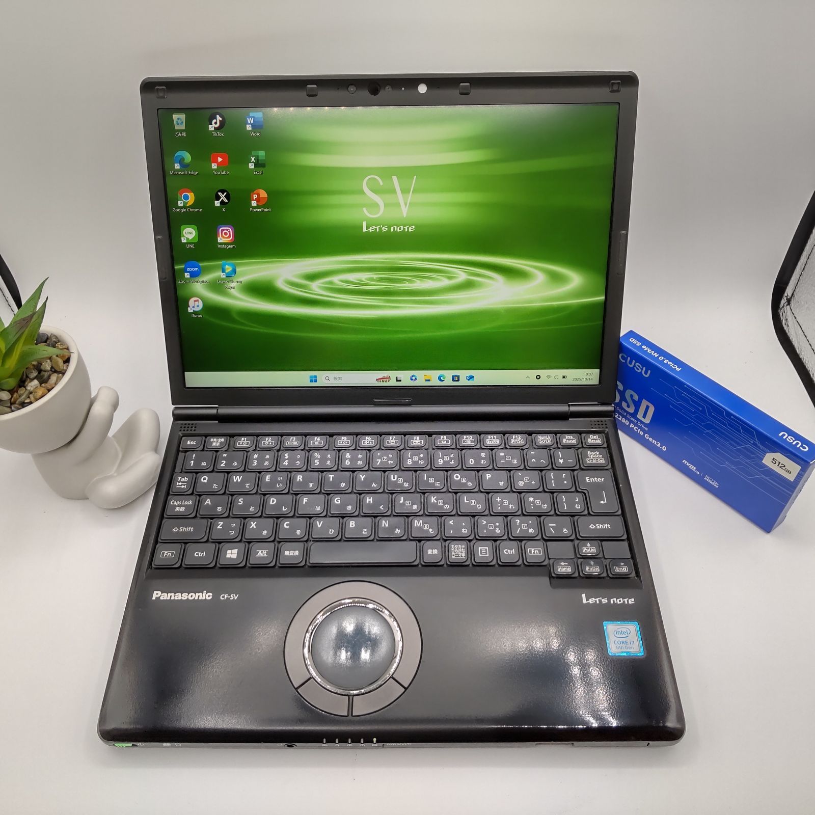 極上ブラック＆CF-SV8】パナソニック・レッツノート☆ジェット