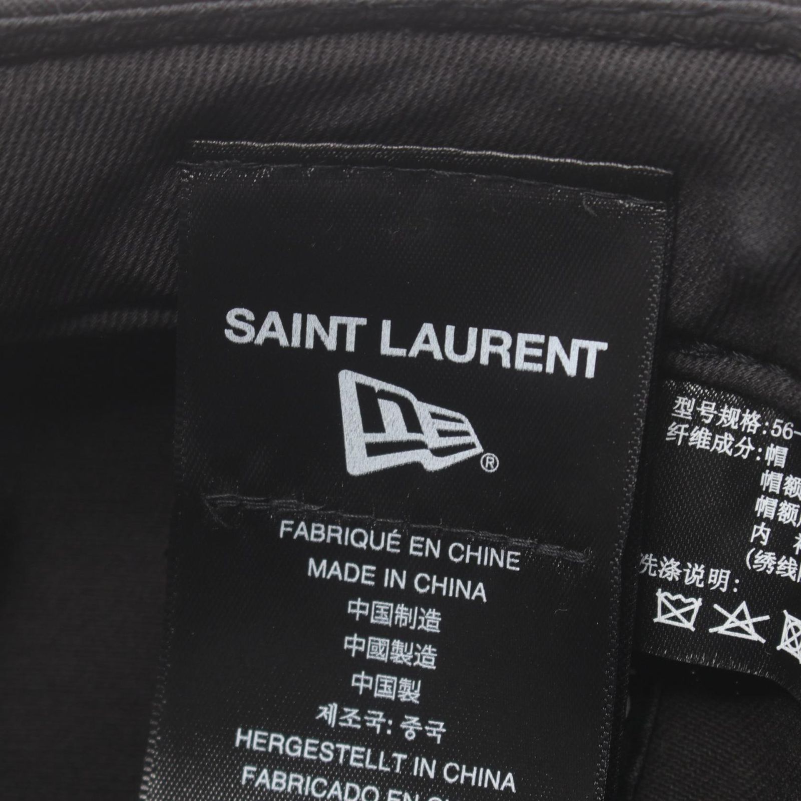 イヴ・サンローラン SAINT LAURENT PARIS × NEW ERA YSLロゴ