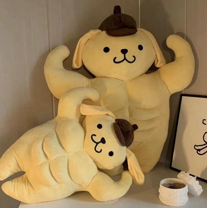ポムポムプリン ぬいぐるみ 筋肉 超可愛い 人気 プレゼント 60cm