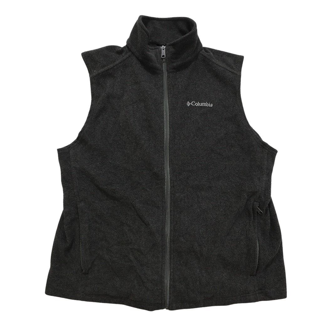 古着卸 コロンビア フリース ベスト 6枚セット メンズ XL フルジップ TITANIUM ネイビー ジップポケット 古着 NC2685