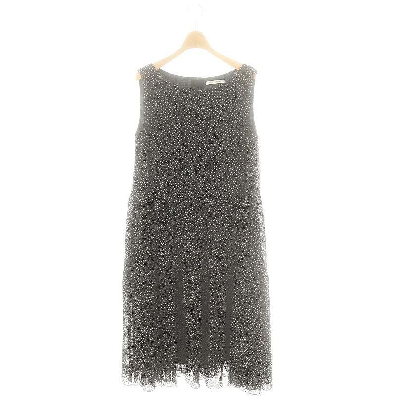 フォクシーニューヨーク FOXEY NEW YORK 44659 Nantucket Dress ワンピース ドット 42 黒 白 |MI OS