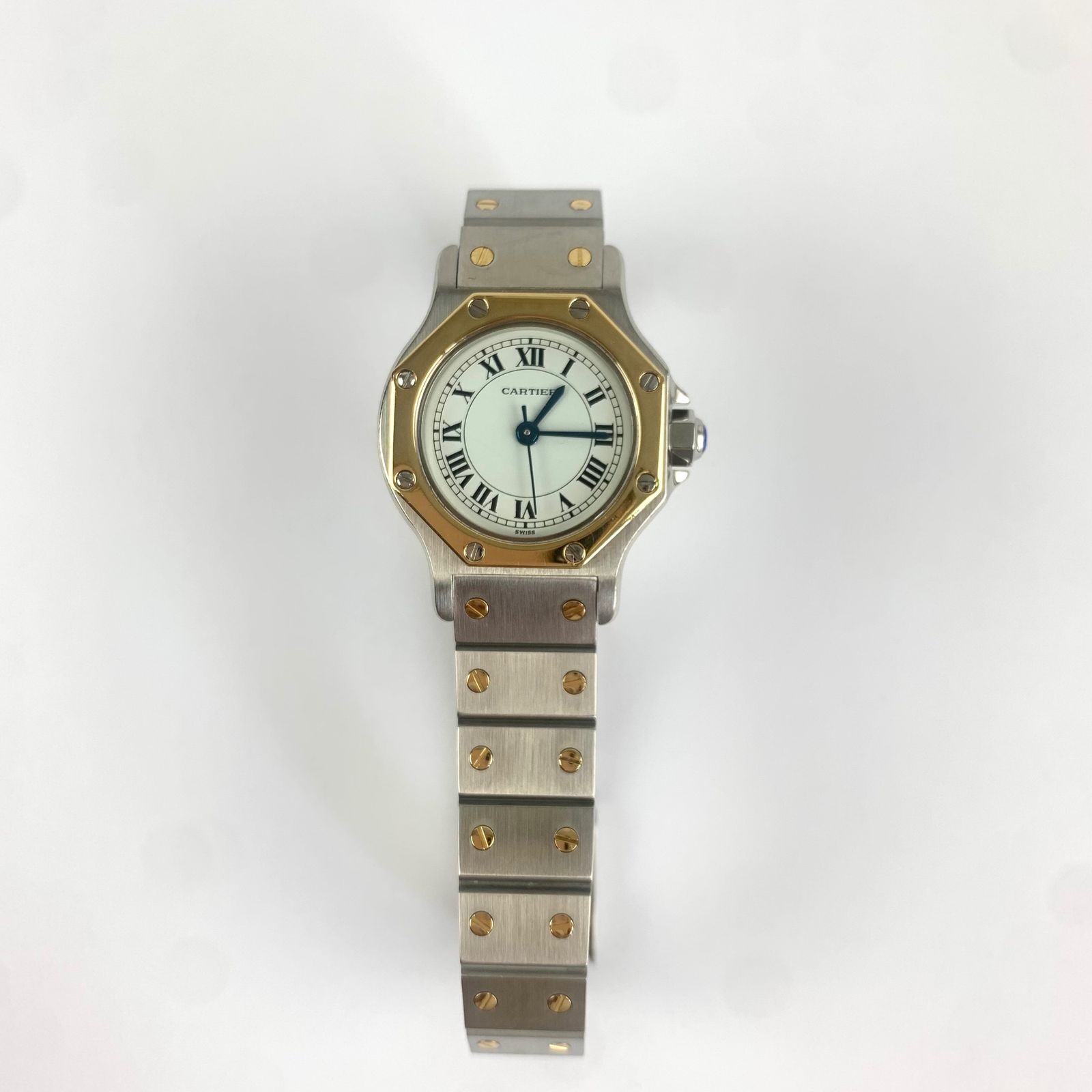 CARTIER サントスオクタゴンSM コンビ 2037288 シルバー K18 ステンレススチール 90725728