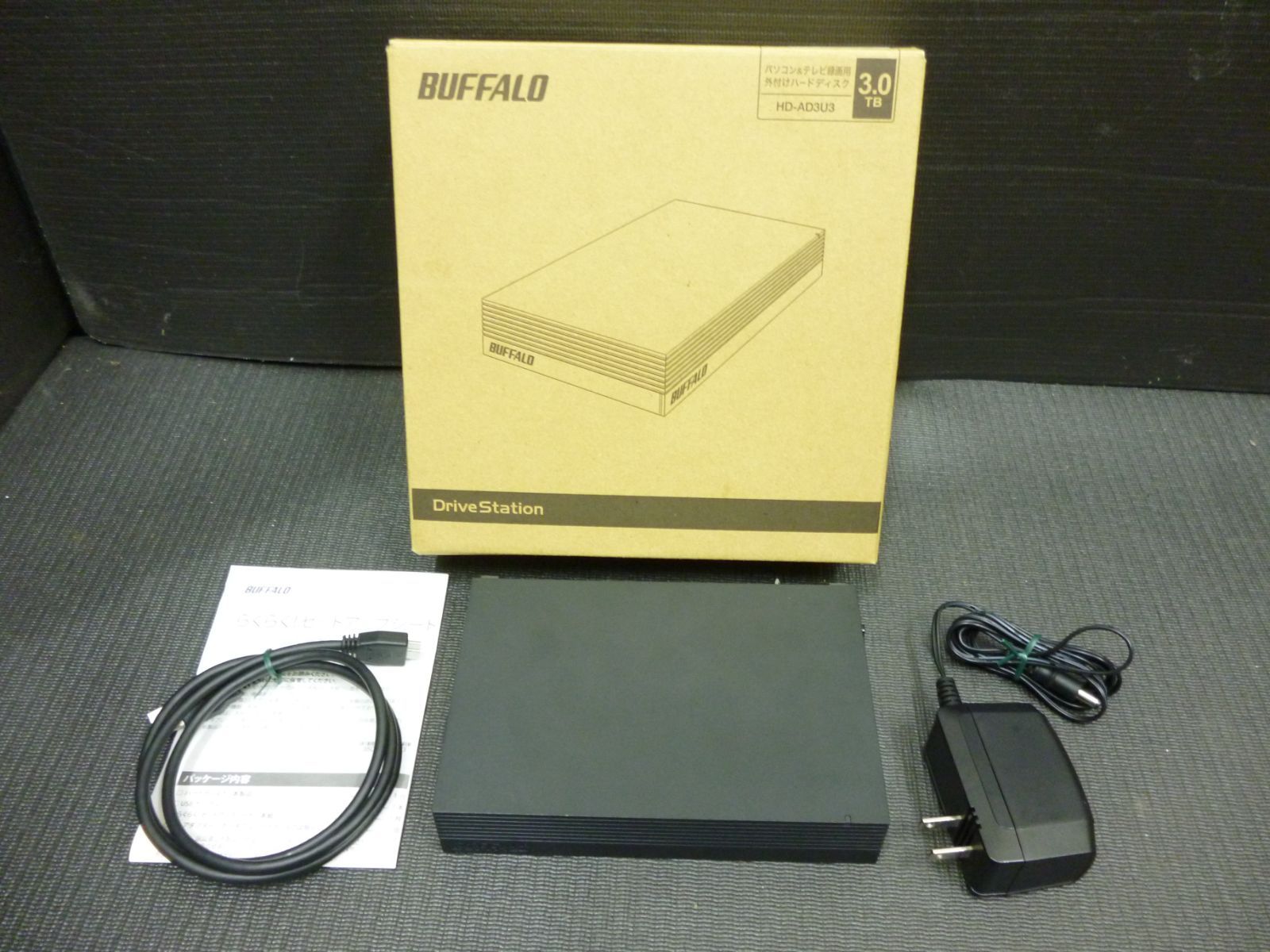 BUFFALO バッファロー 3TB 外付けHDD ハードディスク HD-AD3U3