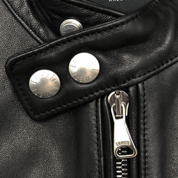 EMMETI エンメティ H UOMO ラムスキン ライダースジャケット EMMETI エンメティ H UOMO アッカ ウォモ ラムナッパレザー 干場義雅