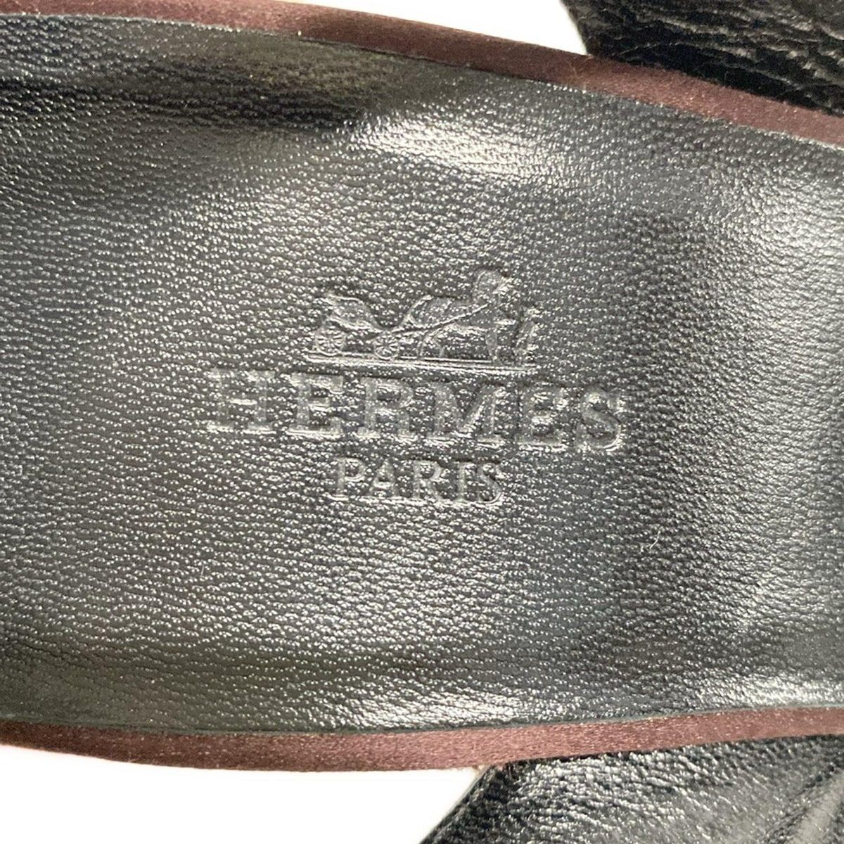 HERMES(エルメス) サンダル 37 レディース ナイト ボルドー