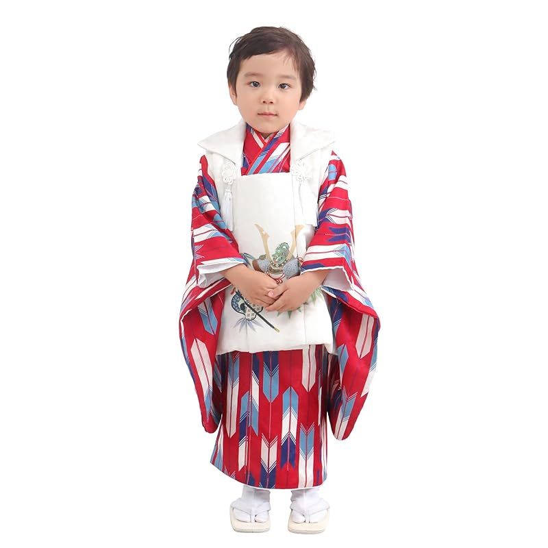 KYOETSU] [キョウエツ] 七五三 3歳 着物 男の子 被布 フルセット