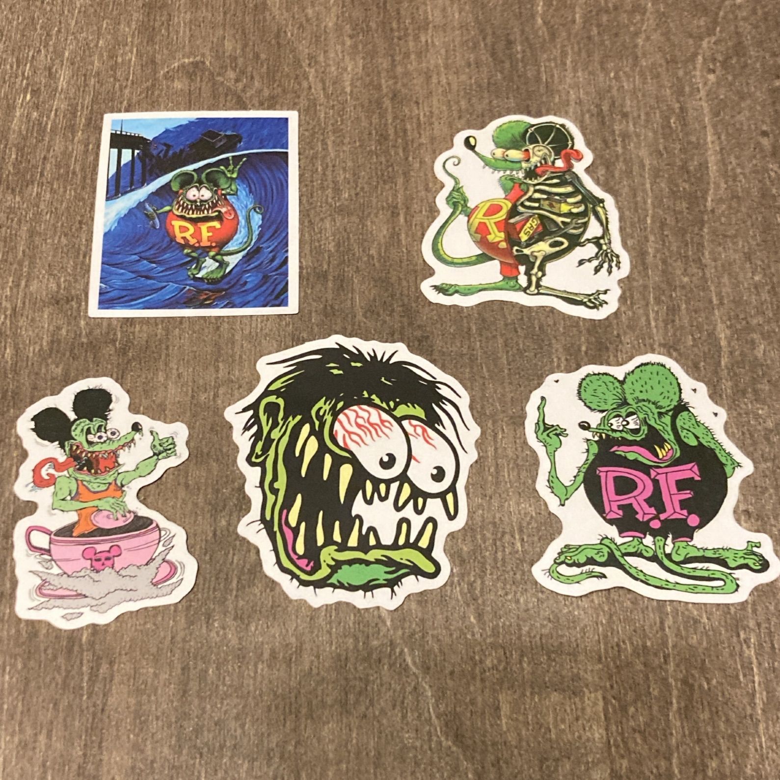 エドロス　ステッカーセット　チョッパー　hotrod ratfink moon神経質な方の入札はお控え下さい