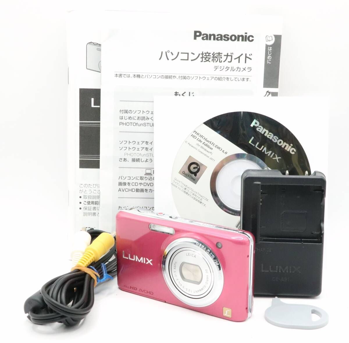 ★極上品★パナソニック PANASONIC LUMIX DMC-FX77 充電器・説明書付★ N1240＃1638