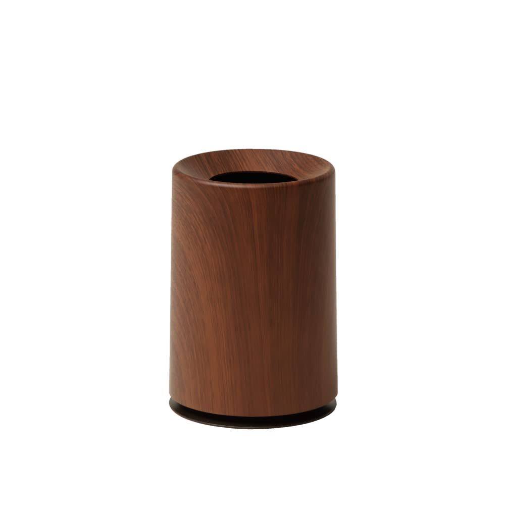 【早発送】ideaco (イデコ) ゴミ箱 丸形 1.2L 直径12.5高さ18.5cm mini TUBELOR rosewood (ミニチューブラー ローズウッド)