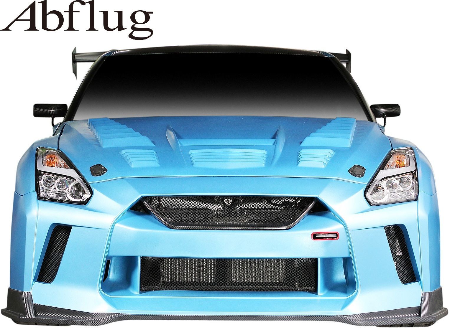 M s R35 GT-R 前期 中期 2007-2016 Abflug 後期ルック フロントバンパー ver.MAD Type-S FG set FRP CARBON アブフラッグ エアロ ABF20141110008 納期2.0-2.5ヵ月