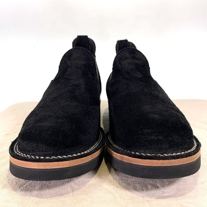 Wesco ウエスコ Custom Romeo カスタム ロメオ ラフアウト スリッポン レザーブーツ クレープソール ブラック Size 9 E 27 cm
