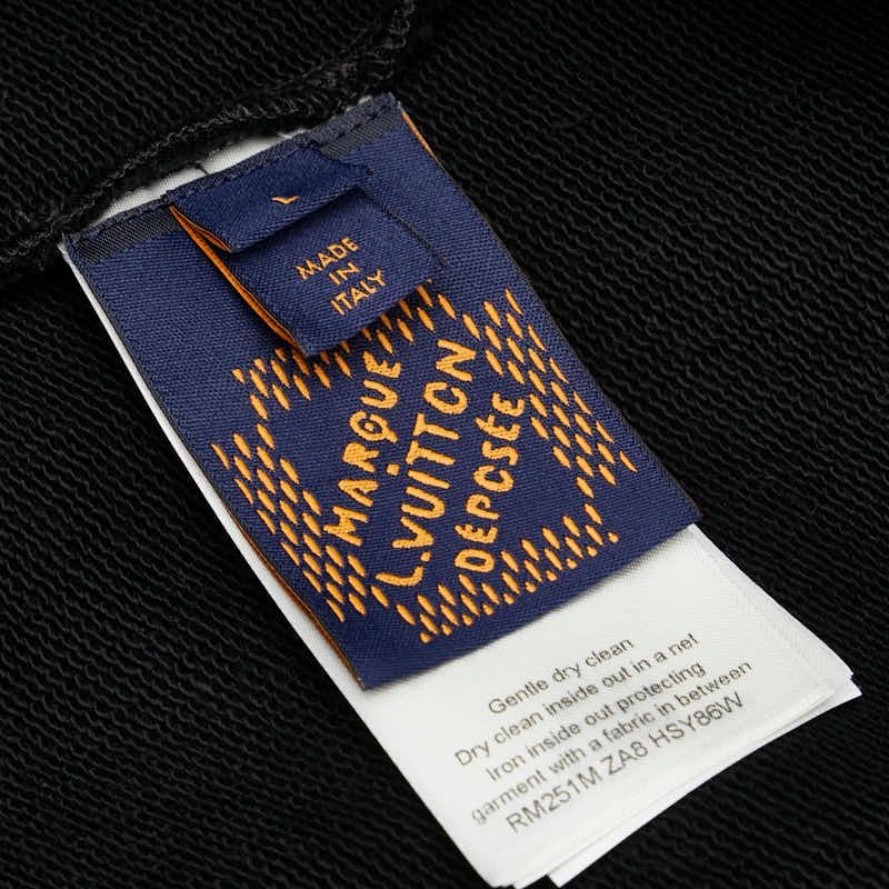  ルイ ヴィトン エンベリッシュッド シグネチャーパッチ スウェット サイズ L ブラック コットン メンズ LOUIS VUITTON 1 0234727 その他 メンズ