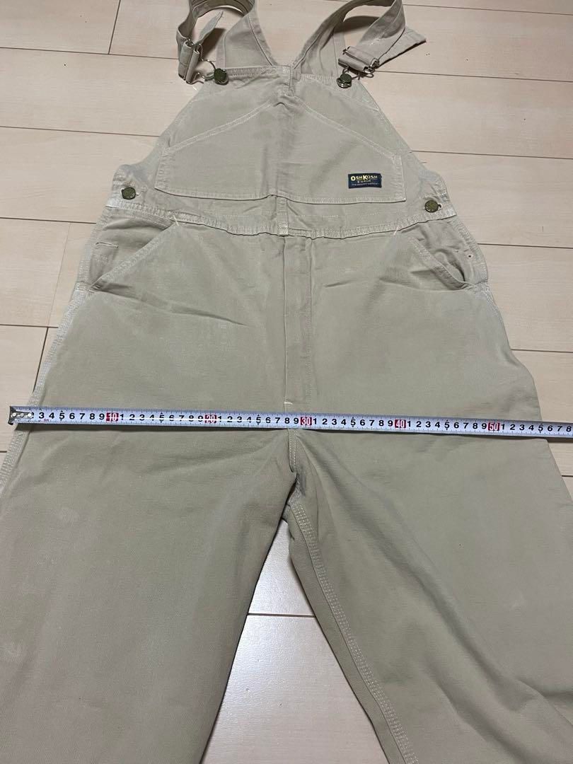 OshKosh ベージュ オーバーオール - メルカリ