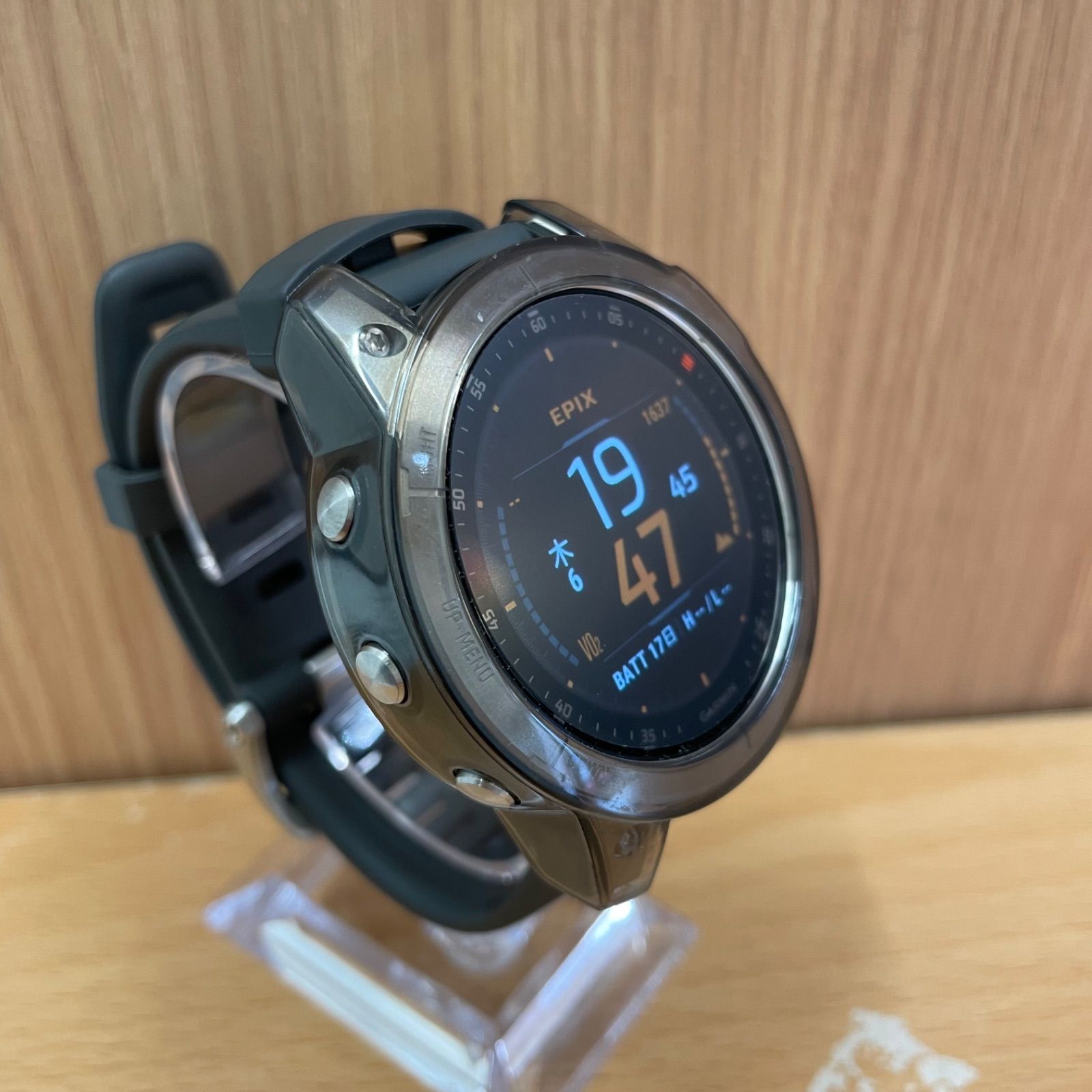 □【動作確認済み】GARMIN ガーミン 010-02582-05 EPIX STEEL スマート 