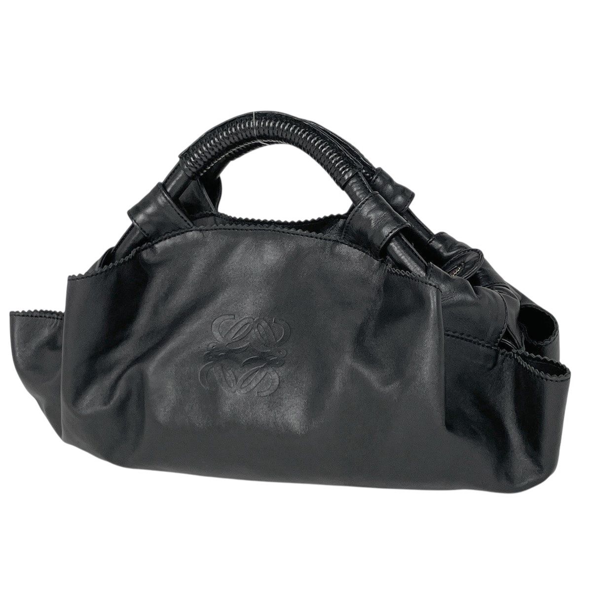 ロエベ LOEWE ナッパアイレ 手提げ アナグラム ハンドバッグ レザー 