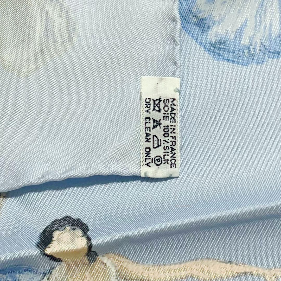 エルメス カレ90 LA DANCE ラ ダンス ブルー NICORILABO_COM