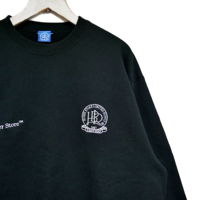 Huber Store Huberstore フーバーストア 国内正規 Original Emblem Crewneck Sweatshirt  オリジナルエンブレム クルーネックスウェット スウェットシャツ Black ブラック 黒 XL - メルカリ