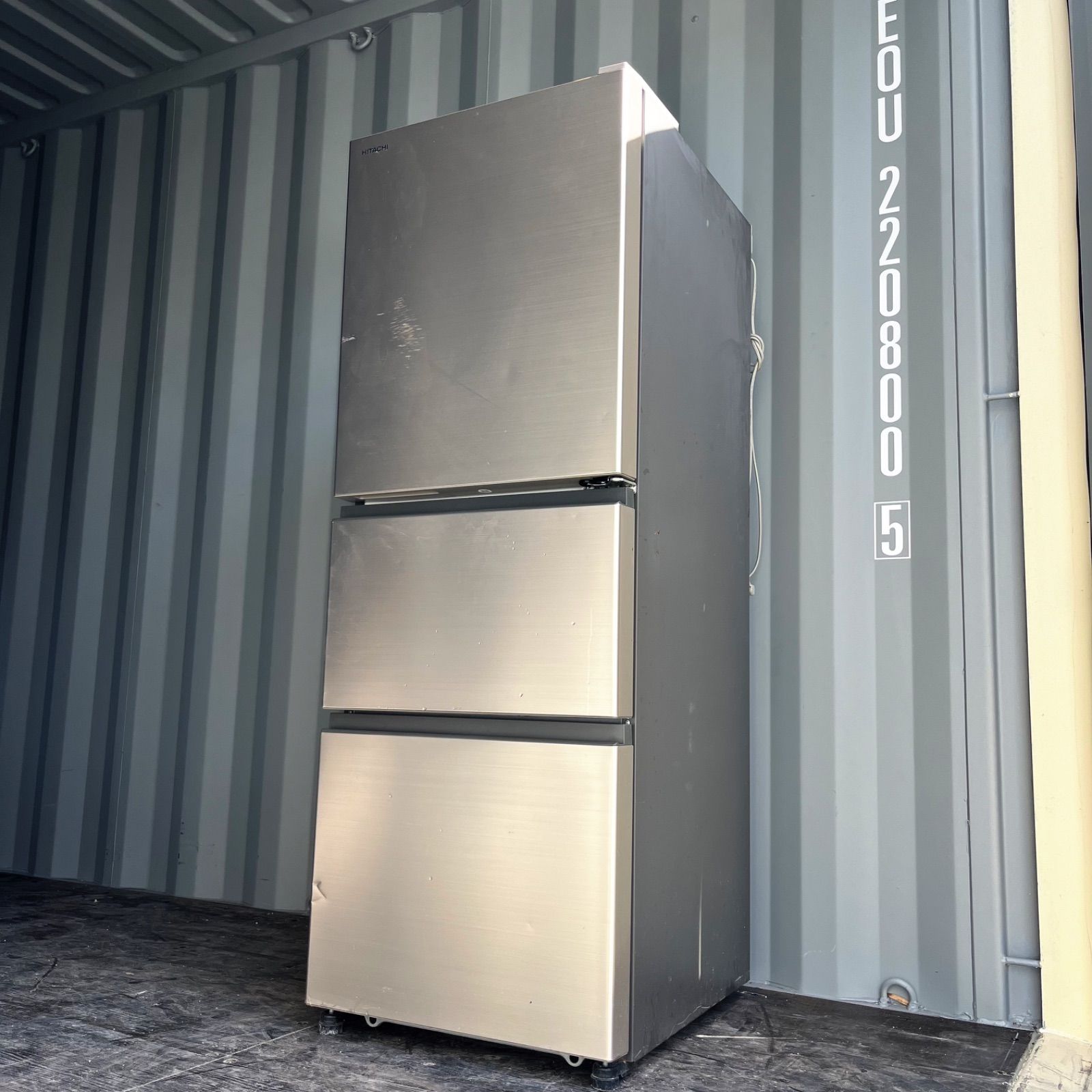 160取付無料！完動品！高性能日立シャンパンゴールド2022年製3ドア冷蔵庫！ 160取付無料！完動品！高性能日立シャンパンゴールド2022年製3ドア