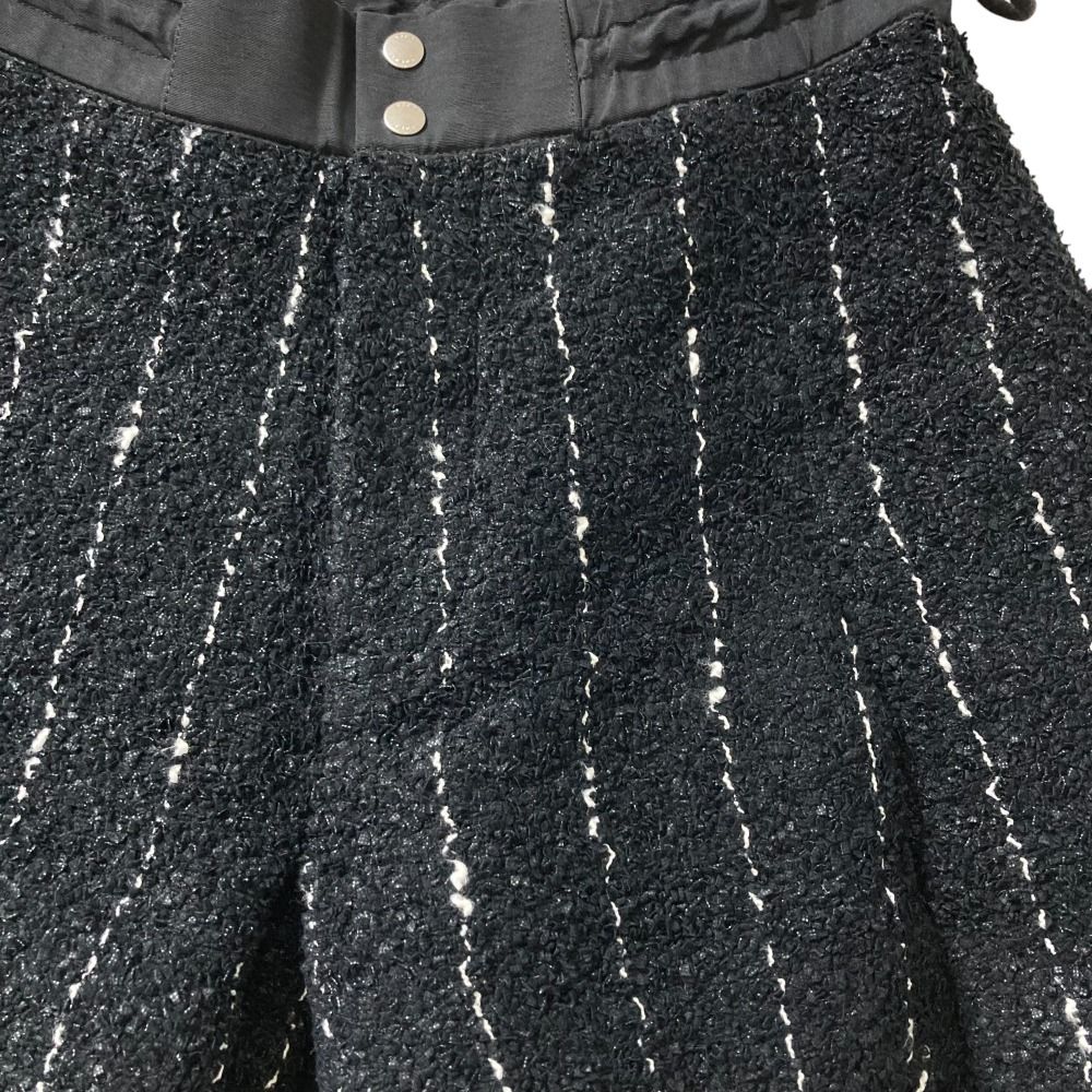 25SS sacai サカイ ツイードショートパンツ 25-07665 サイズ3 ブラック レディース 古着