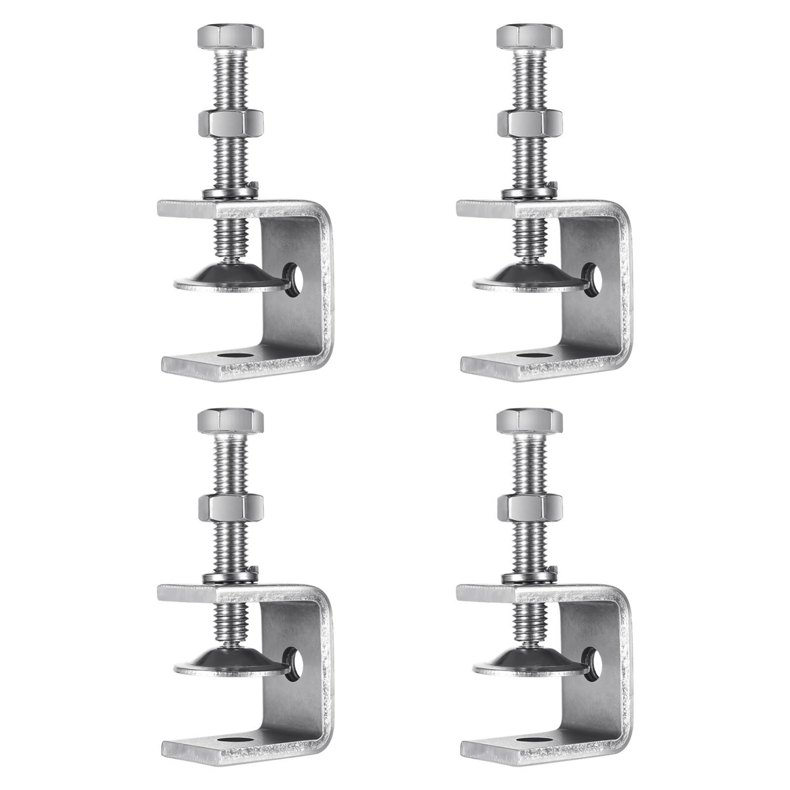 Hitchlike Cクランプ 4個セット 開口部30mm クランプ ステンレス製 金具開口クランプ 広口クランプ 工業用溶接/家庭/金属加工用
