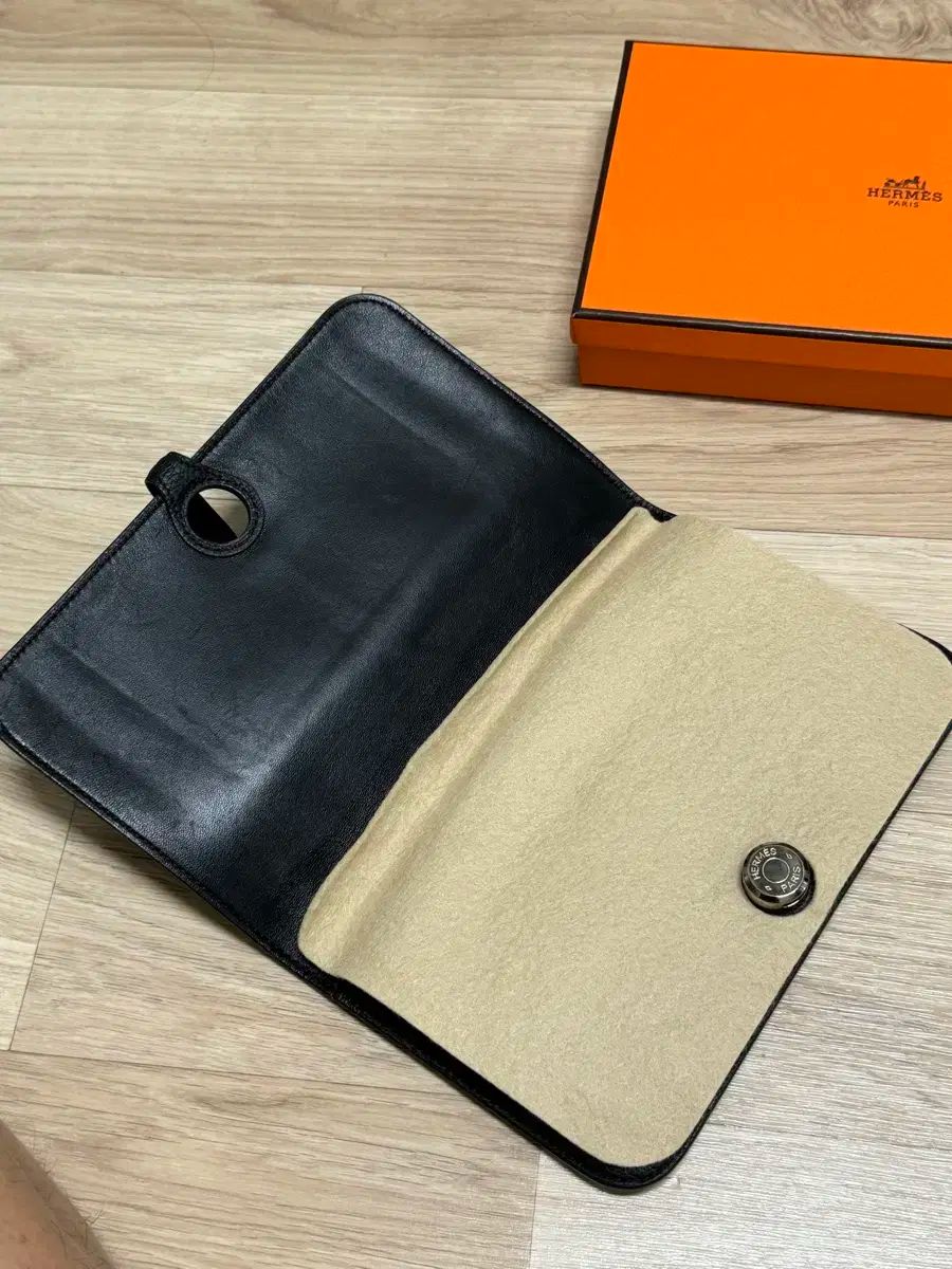 HERMES ドゴンロング ブラック トゴ シルバー金具 正規品 長財布