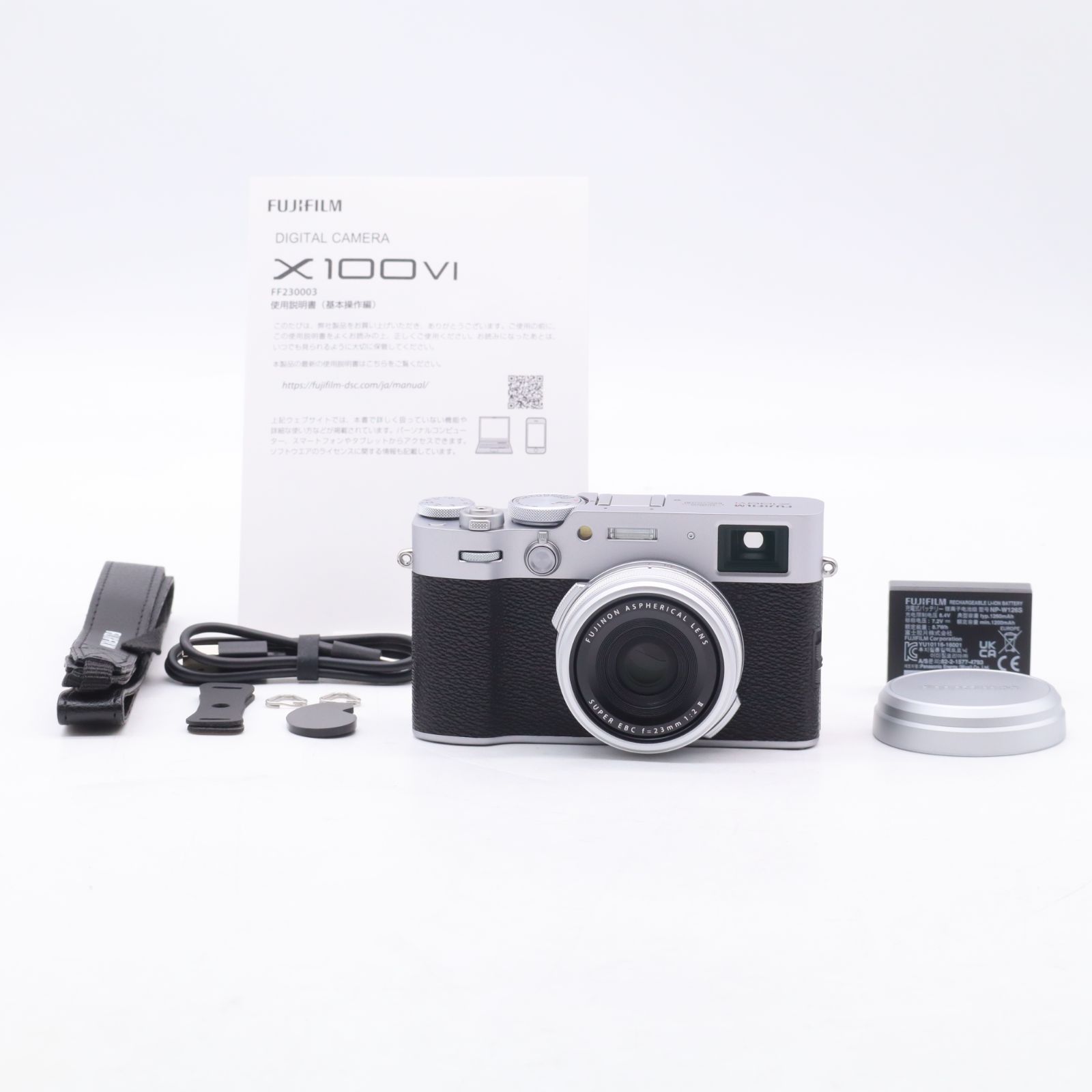 ショット数100回 Fujifilm X100VI デジタルカメラ-シルバー