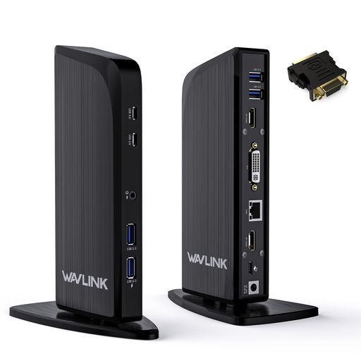 WAVLINK13-In-1USBCDock|ユニバーサルドッキングステーション|トリプルディスプレイDock|PCに100Wの充電対応|1*4KのHDMI|1*2KのHDMI|1*2KのDVIポート