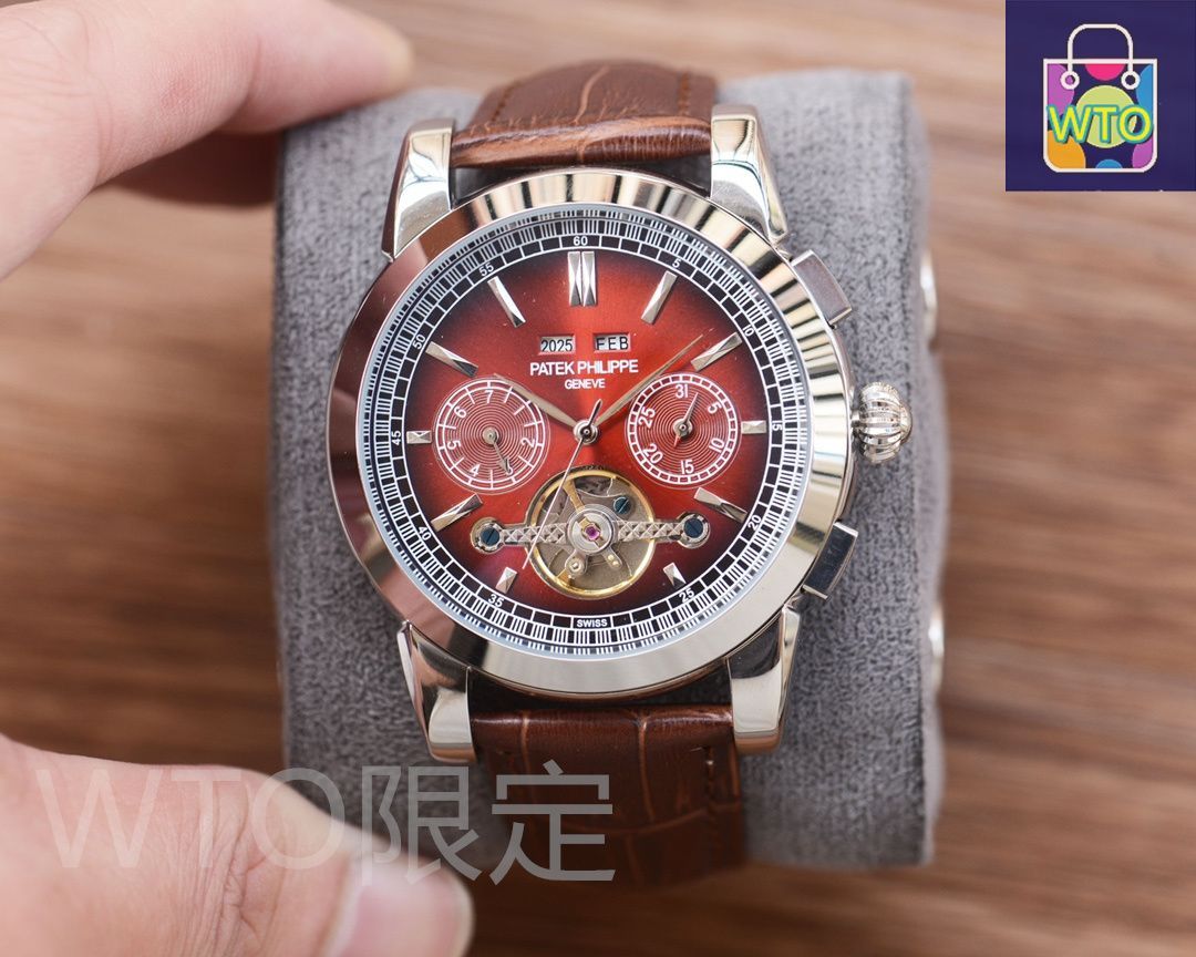 オマPatek Philippe Geneve 自動巻き Patek Philippe] メンズ自動巻き腕時計 - 専用ケース・カード