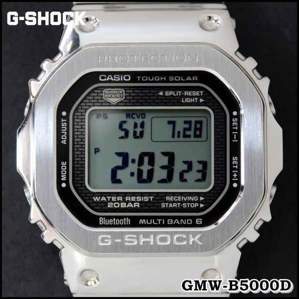 美品】G-shock GMW-B5000D-1JF 放さ ソーラー充電