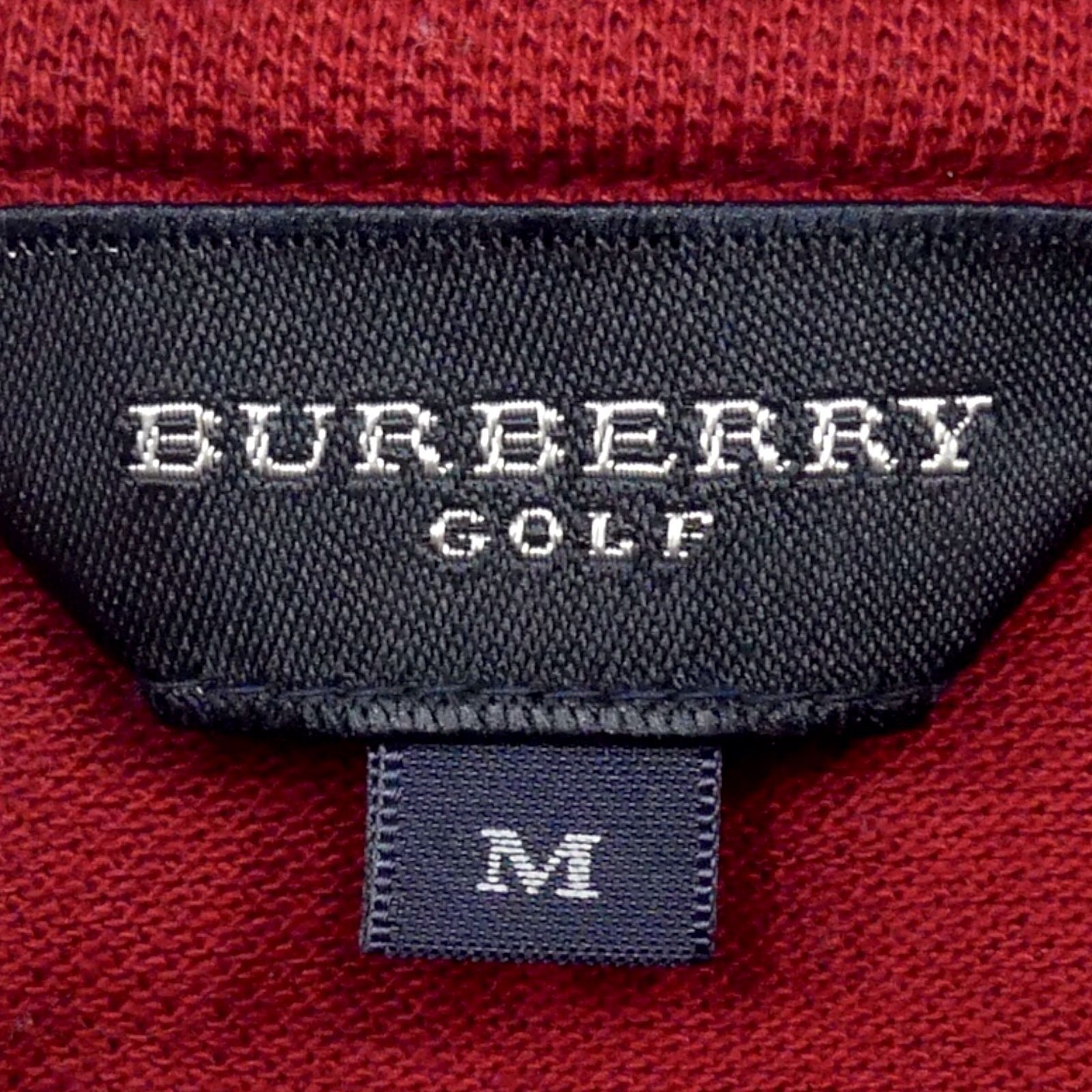 BURBERRY GOLF バーバリーゴルフ ポロシャツ M ノバチェック メンズ